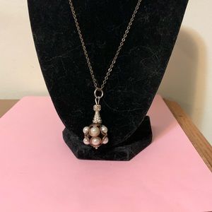 Vintage necklace, faux pearls